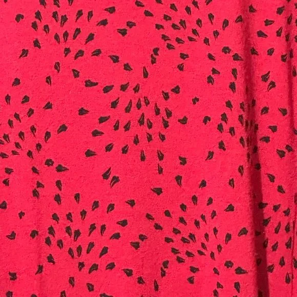 J. Jill Wearever Collection women's size XL red print long sleeve top - Picture 2 of 7